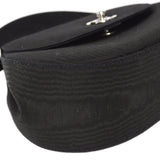 CHANEL 1997-1999 Handbag SHW Black Canvas