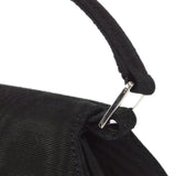 CHANEL 1997-1999 Handbag SHW Black Canvas
