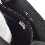 CHANEL 1997-1999 Handbag SHW Black Canvas