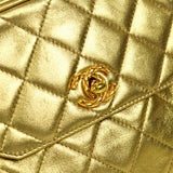 CHANEL Bijou Chain Shoulder Bag Gold Lambskin