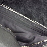 CHANEL 2006-2008 Sport Line Flap Jumbo Black Sheepskin Fur