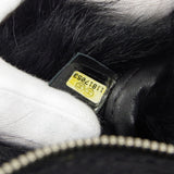 CHANEL 2006-2008 Sport Line Flap Jumbo Black Sheepskin Fur