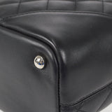 CHANEL 2004-2005 Cambon Ligne Handbag Black Calfskin