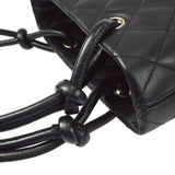 CHANEL 2004-2005 Cambon Ligne Handbag Black Calfskin