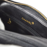 CHANEL 1991-1994 Pocket Camera Bag Small Black Caviar