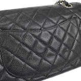 CHANEL 1997-1999 Classic Double Flap Small Black Caviar