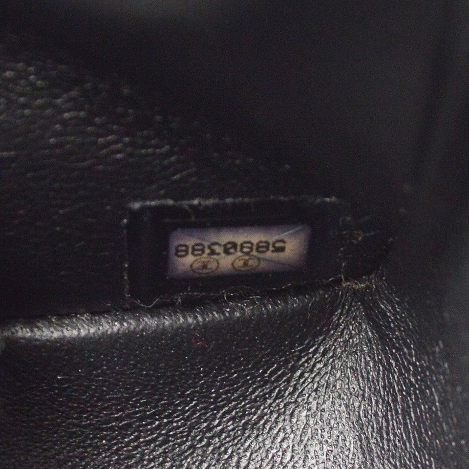 CHANEL 1997-1999 Classic Double Flap Small Black Caviar