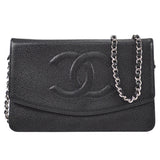 CHANEL 2004-2005 Timeless WOC SHW Black Caviar