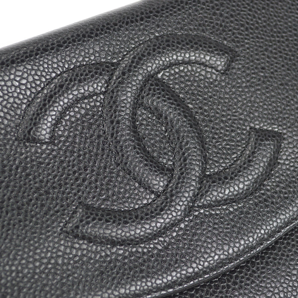 CHANEL 2004-2005 Timeless WOC SHW Black Caviar