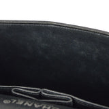 CHANEL 2000-2001 Classic Double Flap Medium SHW Black Caviar