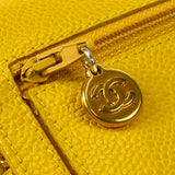 CHANEL 1996-1997 Timeless WOC Yellow Caviar