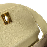 CHANEL 1998 Handbag Ivory Caviar