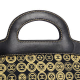CHANEL 2003 COCO Print fabric top handle frame