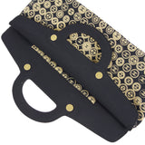 CHANEL 2003 COCO Print fabric top handle frame