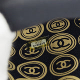 CHANEL 2003 COCO Print fabric top handle frame