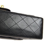 CHANEL 2000-2001 Classic Double Flap Medium Black Lambskin
