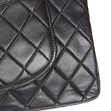 CHANEL 2000-2001 Classic Double Flap Medium Black Lambskin