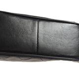 CHANEL 1994-1996 Round Flap Small Black Lambskin