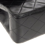 CHANEL 1997-1999 Classic Double Flap Medium Black Lambskin