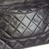 CHANEL 1997-1999 Classic Double Flap Medium Black Lambskin