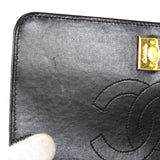 CHANEL Full Flap Chain Shoulder Bag Black Lambskin