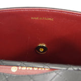 CHANEL 1989-1991 Trapezoid Flap Small & Pouch Set Black Lambskin