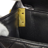 CHANEL Classic Both Side Flap Medium Handbag Black Lambskin
