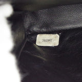 CHANEL Classic Both Side Flap Medium Handbag Black Lambskin