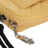 CHANEL 2004-2005 Cambon Ligne Handbag Beige Calfskin