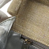 CHANEL 1997-1999 Round Flap Handbag SHW Beige Canvas