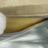CHANEL 1997-1999 Round Flap Handbag SHW Beige Canvas
