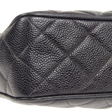 CHANEL 1991-1994 Pocket Camera Bag Large Black Caviar