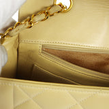 CHANEL 1994-1996 Diana Flap Medium Beige Lambskin