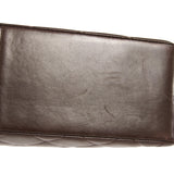 CHANEL Classic Flap Maxi Jumbo CC Chain Shoulder Bag Brown Lambskin