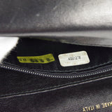 CHANEL Braided Shoulder Bag Black Lambskin