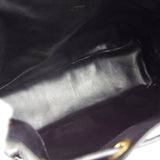CHANEL Drawstring Chain Shoulder Bag Black Caviar