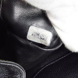 CHANEL Drawstring Chain Shoulder Bag Black Caviar