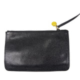 CHANEL Drawstring Chain Shoulder Bag Black Caviar