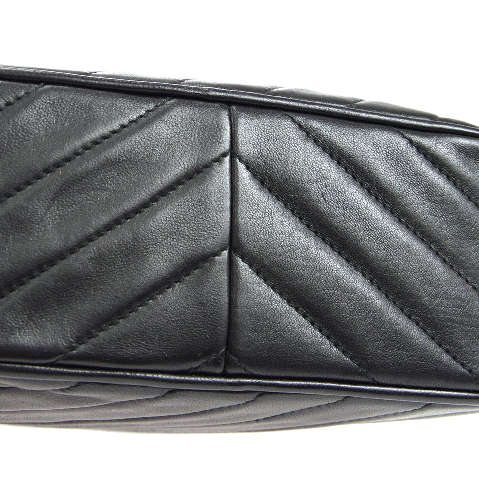 CHANEL Bijou Chain Shoulder Bag Black Lambskin