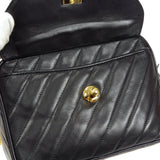 CHANEL Bijou Chain Shoulder Bag Black Lambskin