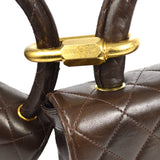 CHANEL Classic Single Flap 2 in 1 Handbag Set Brown Lambskin