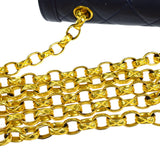CHANEL Bijou Chain Shoulder Bag Navy Lambskin