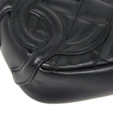 CHANEL Cambon Ligne Handbag Black Calfskin