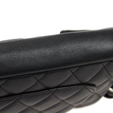 CHANEL Cambon Ligne Handbag Black Calfskin