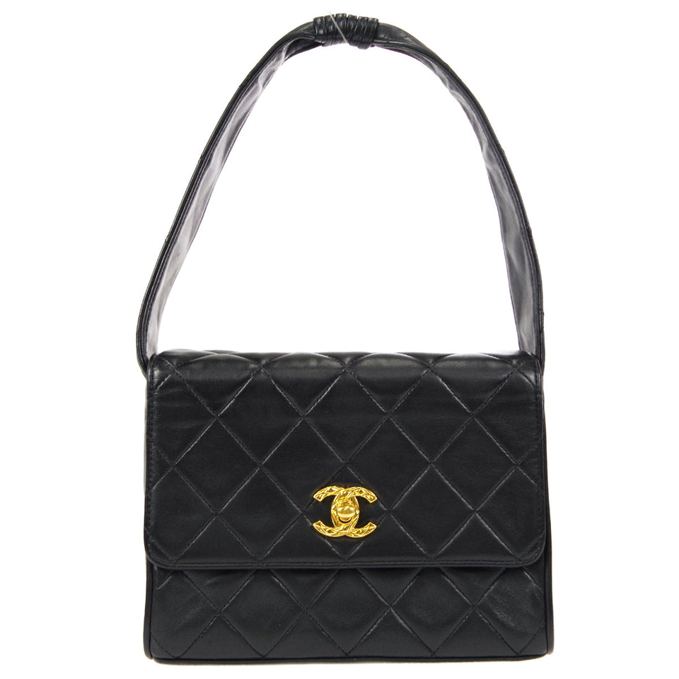 CHANEL Handbag Black Lambskin