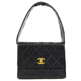 CHANEL Handbag Black Lambskin