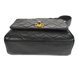 CHANEL Handbag Black Lambskin