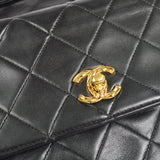 CHANEL Handbag Black Lambskin