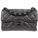 CHANEL 1997-1999 Single Flap Small Black Lambskin