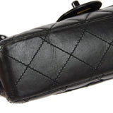 CHANEL 1997-1999 Single Flap Small Black Lambskin
